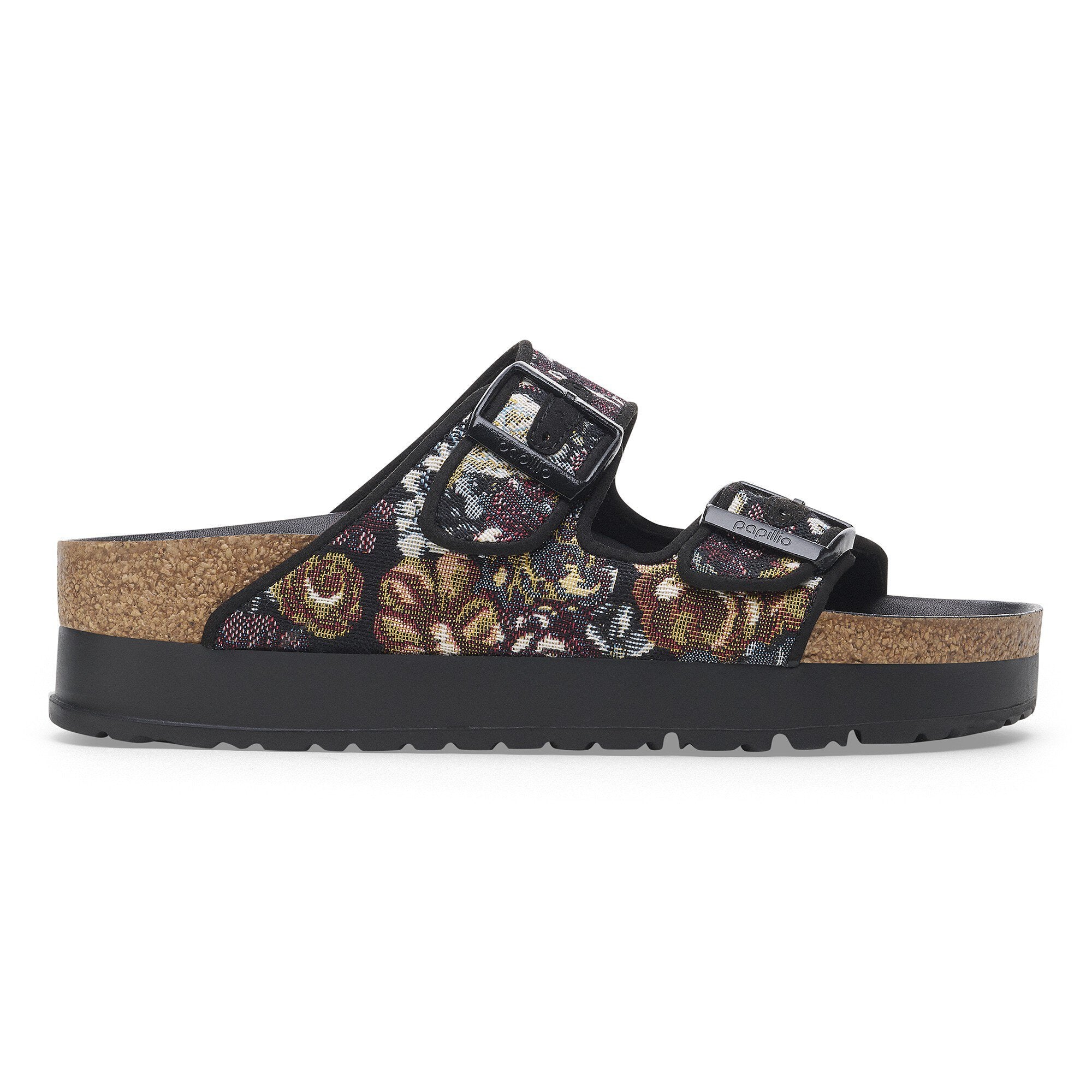 Birkenstock Arizona Flex Platform - BROCADE BLACK – Sun Diego
