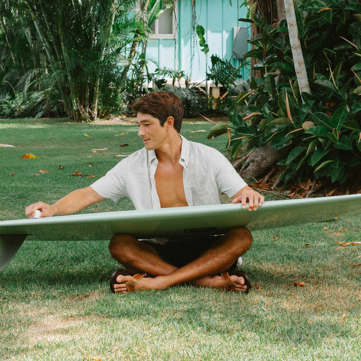 Olukai Men's Hikianalia - Tan/ Dark Java - Sun Diego Boardshop