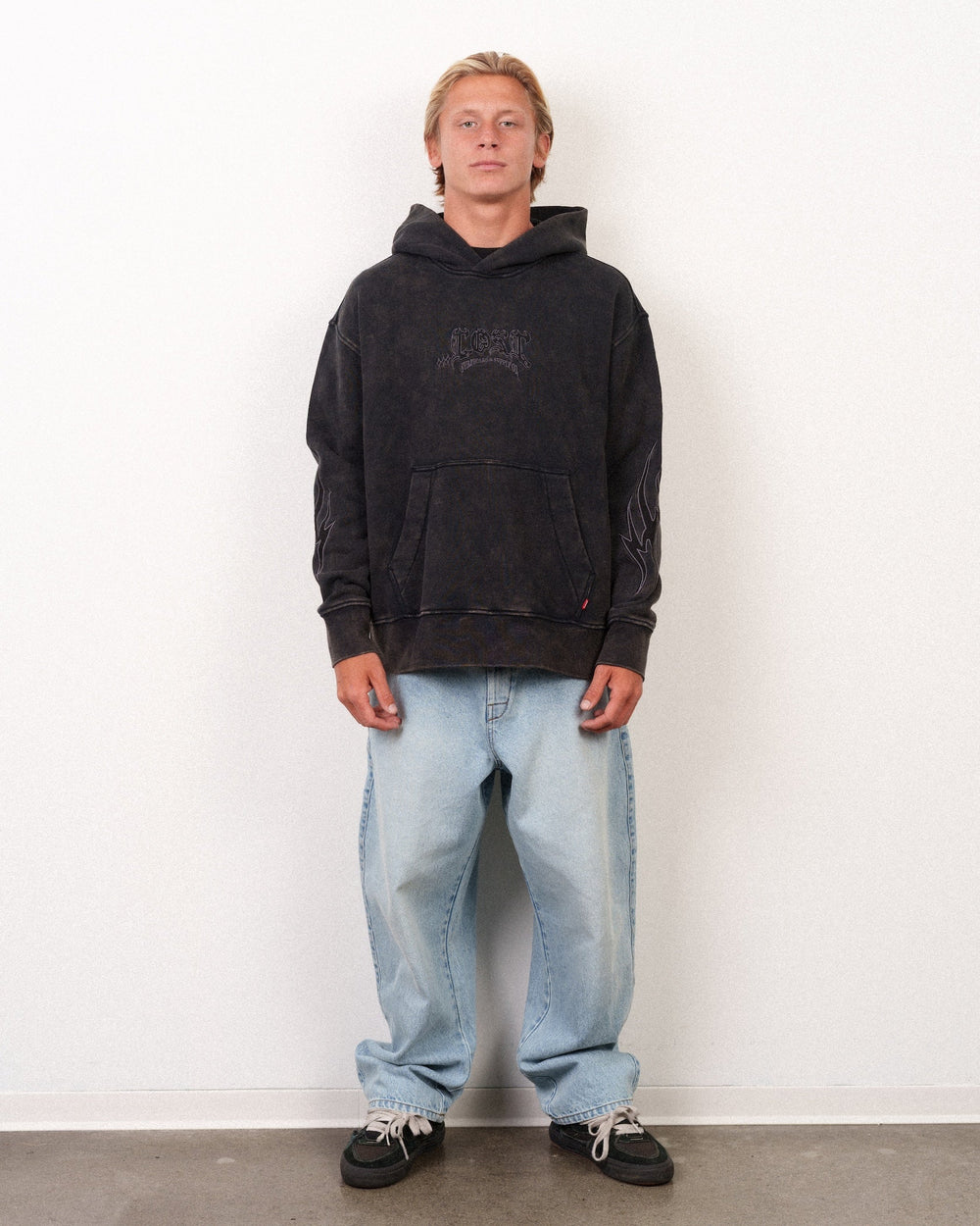 Lost Men's Dagger Heavy Hoodie Black - Black - Sun Diego Boardshop