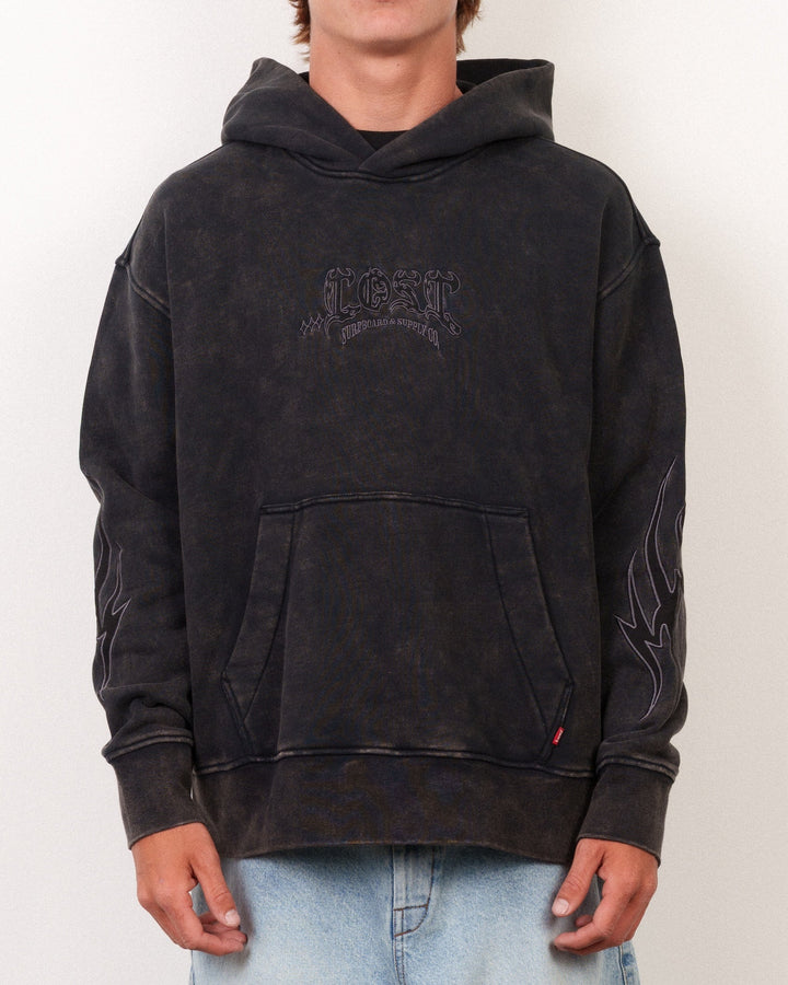 Lost Men's Dagger Heavy Hoodie Black - Black - Sun Diego Boardshop
