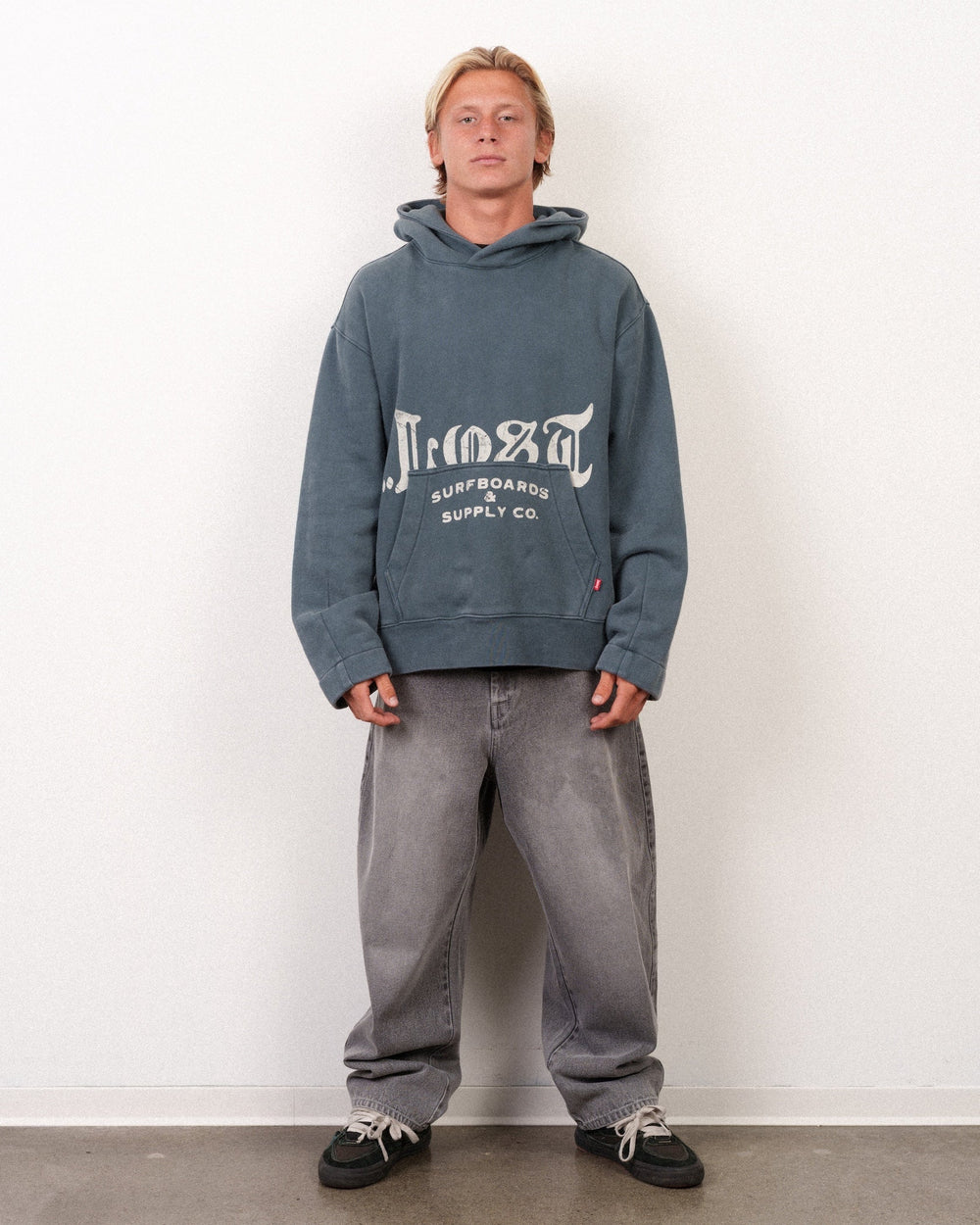 Lost Men's Kanga Heavy Hoodie Dark Slate - Dark Slate - Sun Diego Boardshop