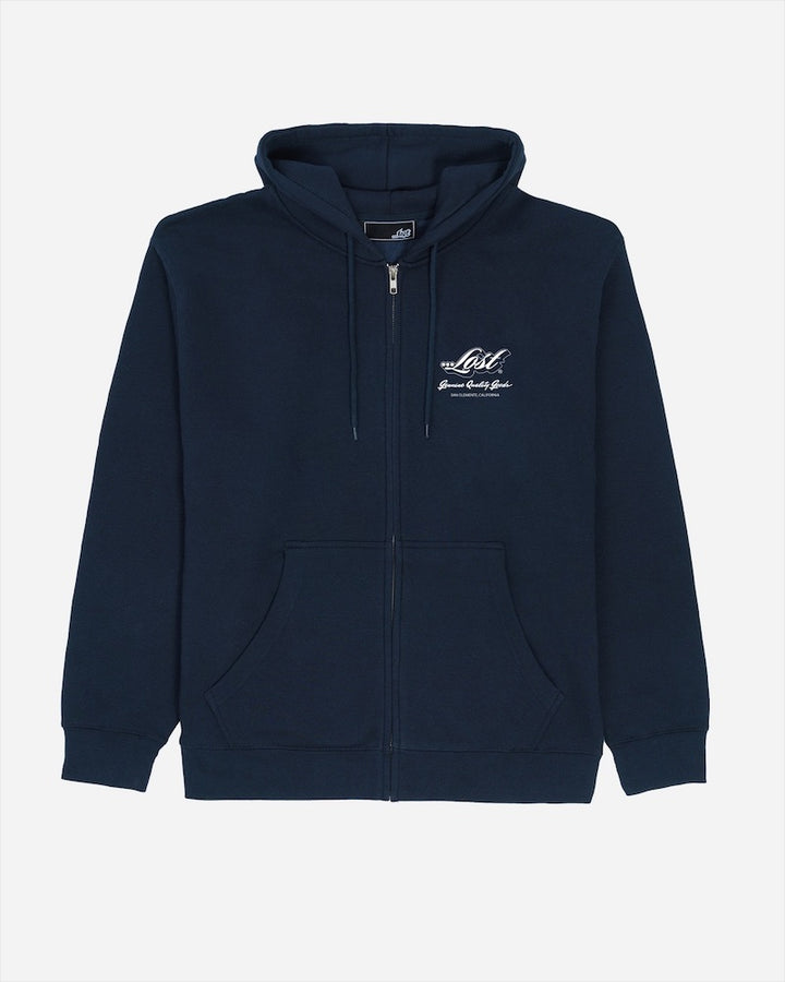 Lost ENTERPRISES Enduring Zip Hoodie - NAVY - Sun Diego Boardshop