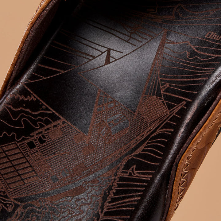 Olukai Men's Hikianalia - Tan/ Dark Java - Sun Diego Boardshop