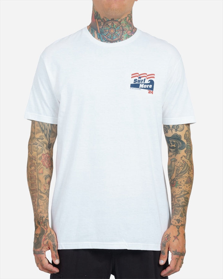 Lost Surf More Tee - White - Sun Diego Boardshop