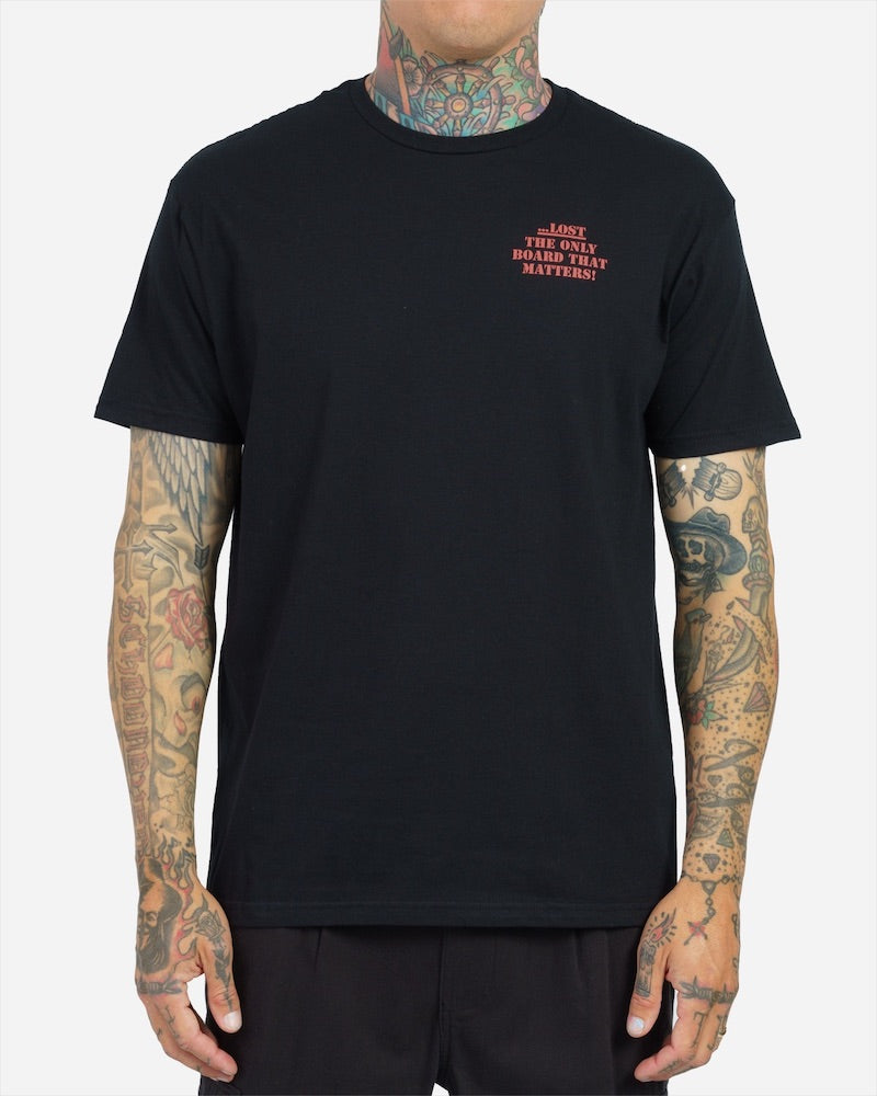 Lost ENTERPRISES Uprising Tee - BLACK - Sun Diego Boardshop