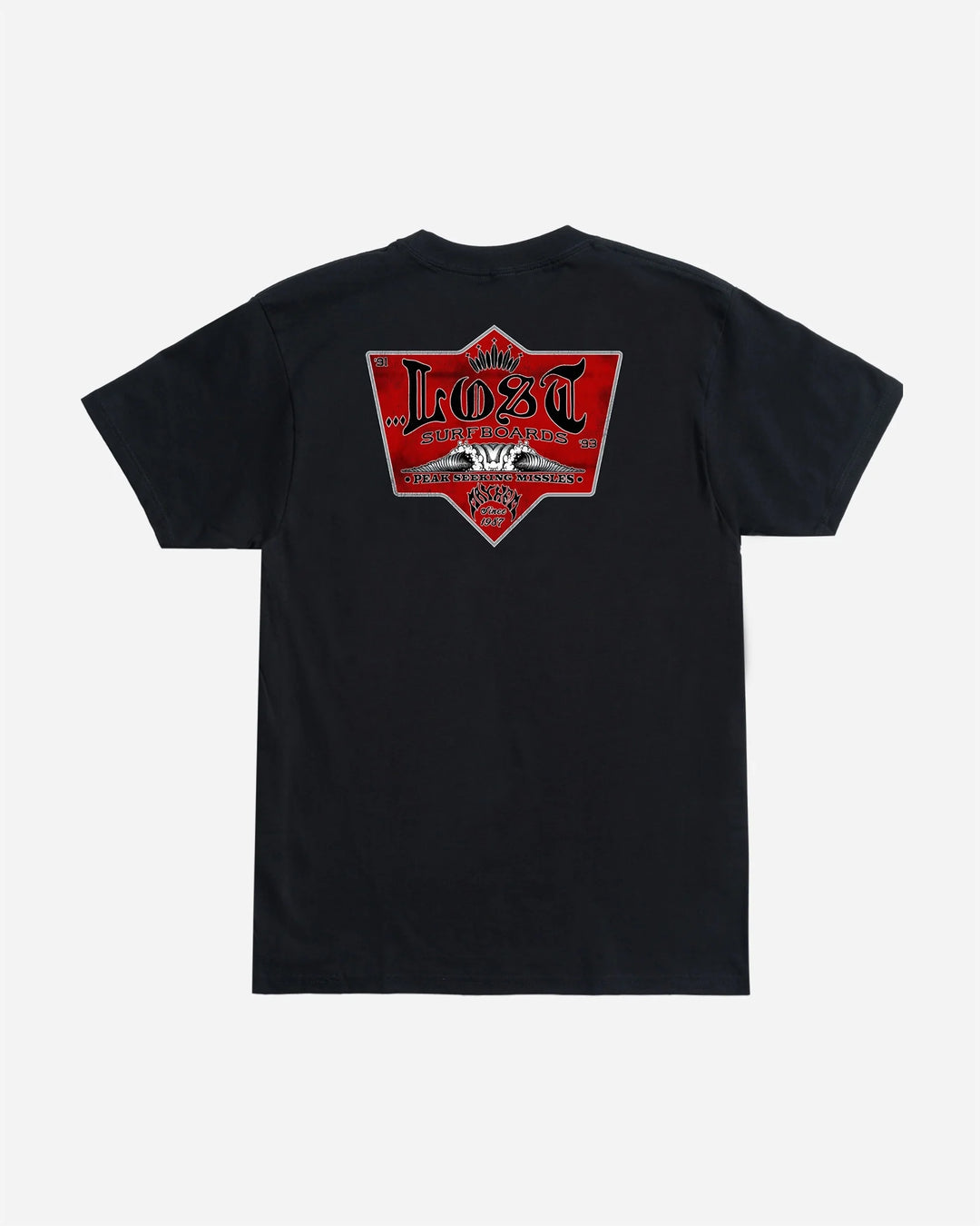Lost Men's Mayhem Peak Seeking Missile Tee - Black - Sun Diego Boardshop