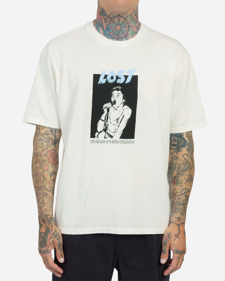 Lost Decline Boxy Tee - Vintage White - Sun Diego Boardshop