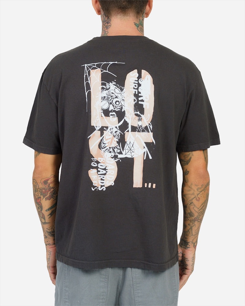 Lost ENTERPRISES Surf Bored Boxy Tee - VINTAGE BLACK - Sun Diego Boardshop