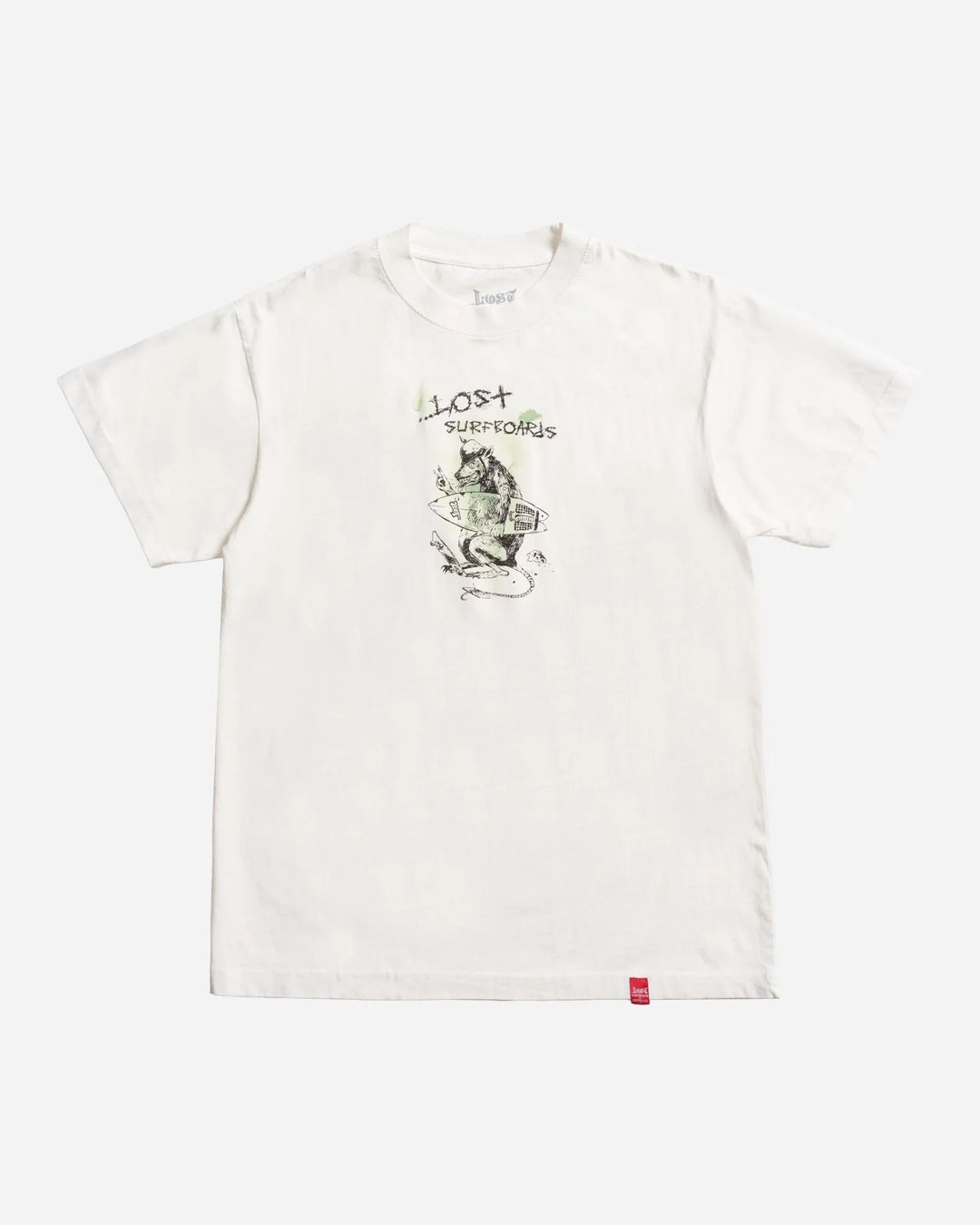 Lost Men's Ratty Boxy Tee White - White - Sun Diego Boardshop