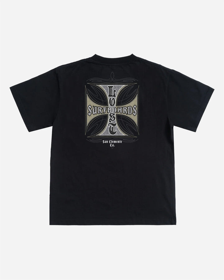 Lost Men's Crossed Boxy Tee Black - Black - Sun Diego Boardshop