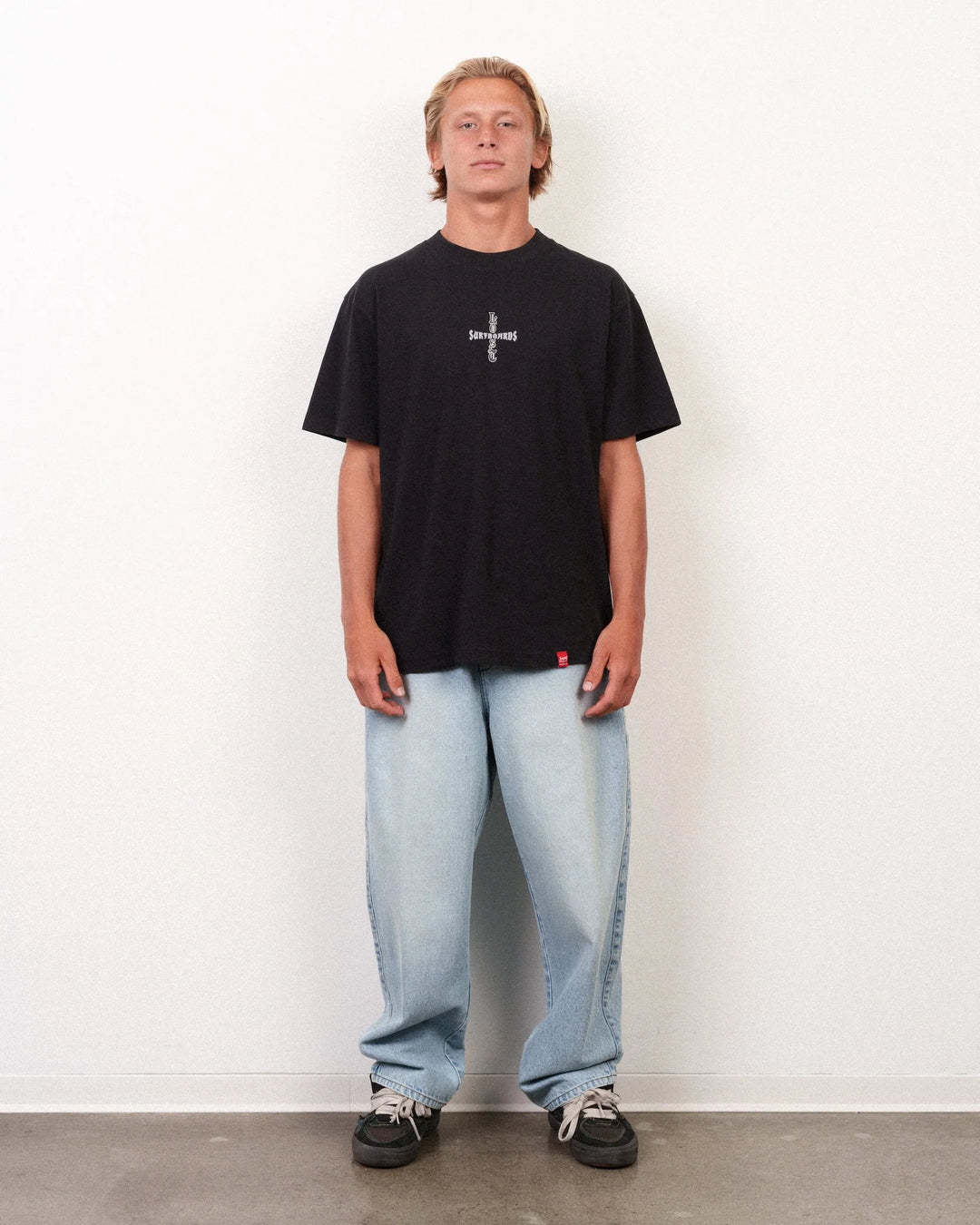 Lost Men's Crossed Boxy Tee Black - Black - Sun Diego Boardshop
