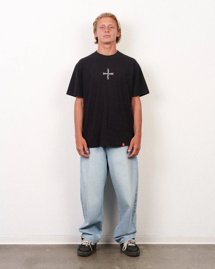 Lost Men's Crossed Boxy Tee Black - Black - Sun Diego Boardshop