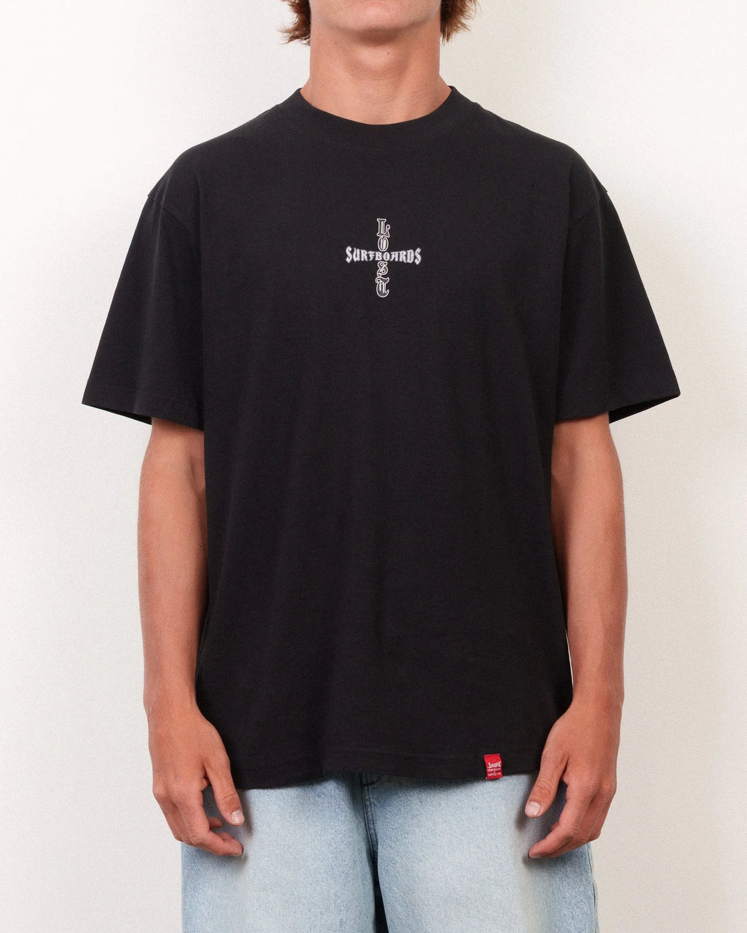 Lost Men's Crossed Boxy Tee Black - Black - Sun Diego Boardshop