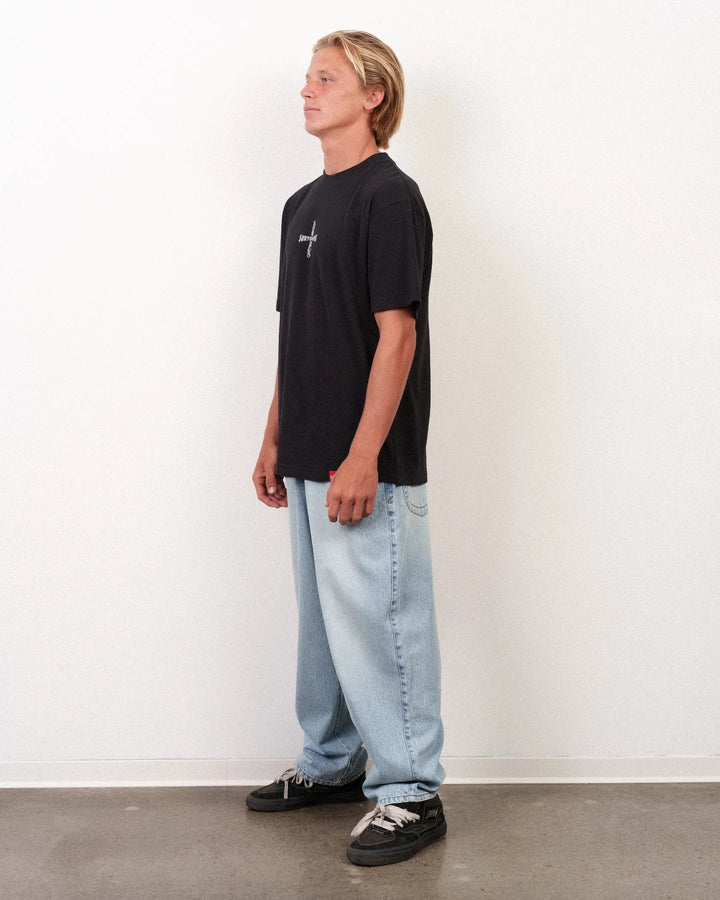 Lost Men's Crossed Boxy Tee Black - Black - Sun Diego Boardshop