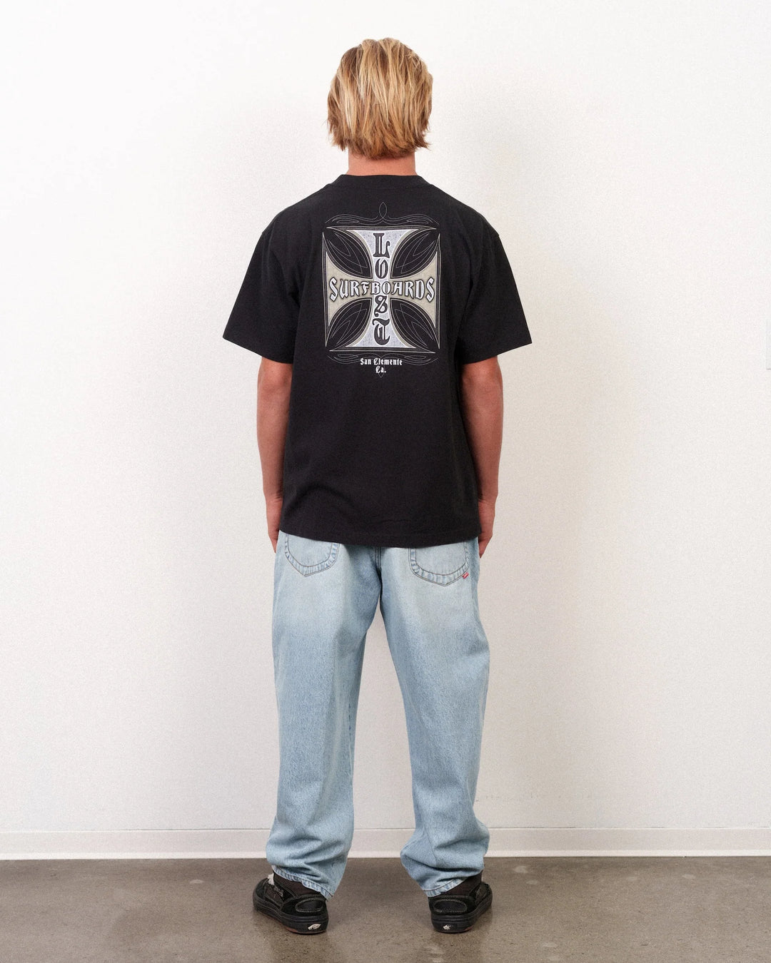 Lost Men's Crossed Boxy Tee Black - Black - Sun Diego Boardshop