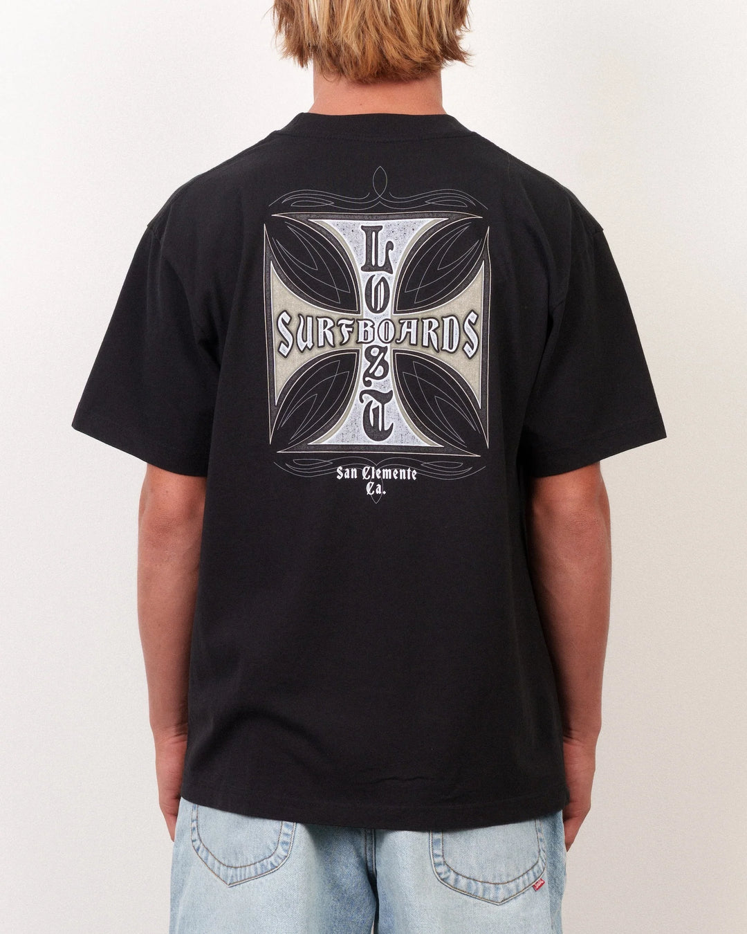 Lost Men's Crossed Boxy Tee Black - Black - Sun Diego Boardshop