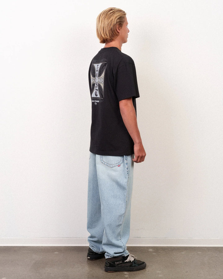 Lost Men's Crossed Boxy Tee Black - Black - Sun Diego Boardshop