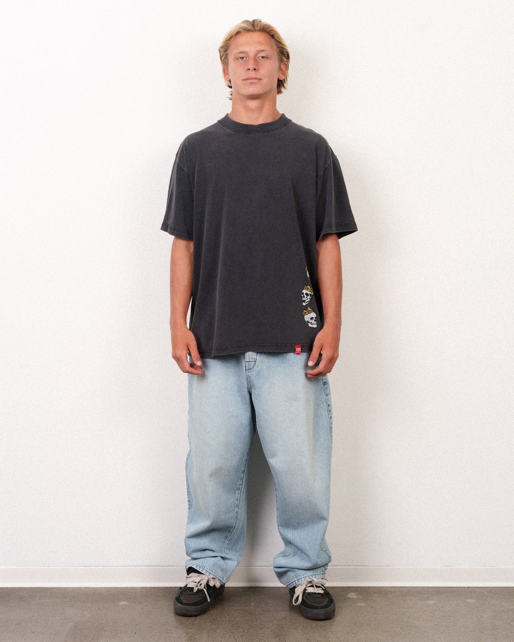 Lost Men's Mayhem Flannel Boxy Tee Vintage Black - Vintage Black - Sun Diego Boardshop