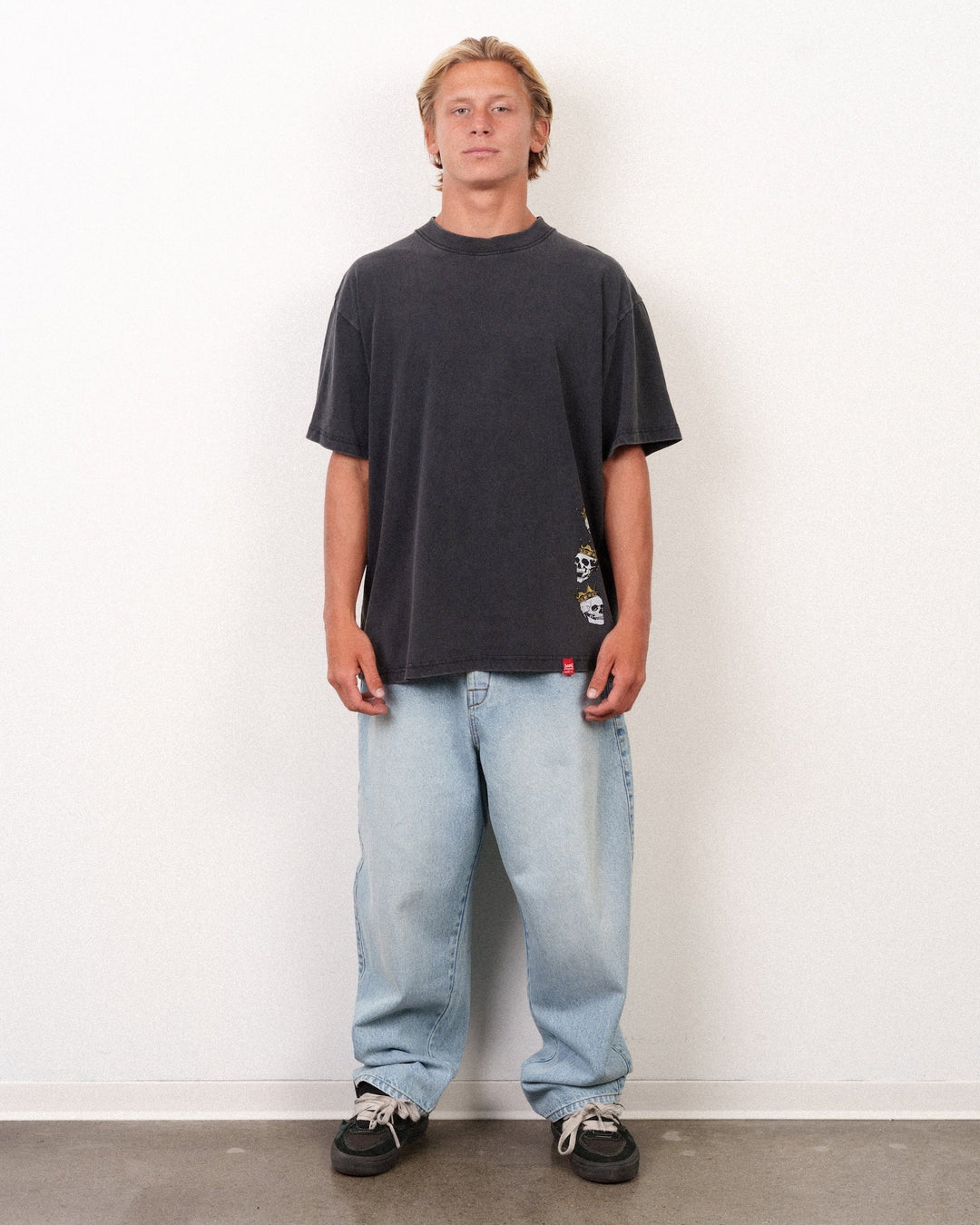 Lost Men's Mayhem Flannel Boxy Tee Vintage Black - Vintage Black - Sun Diego Boardshop