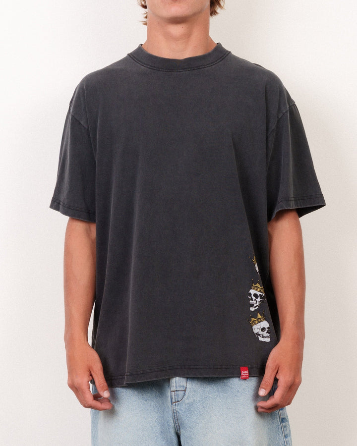 Lost Men's Mayhem Flannel Boxy Tee Vintage Black - Vintage Black - Sun Diego Boardshop