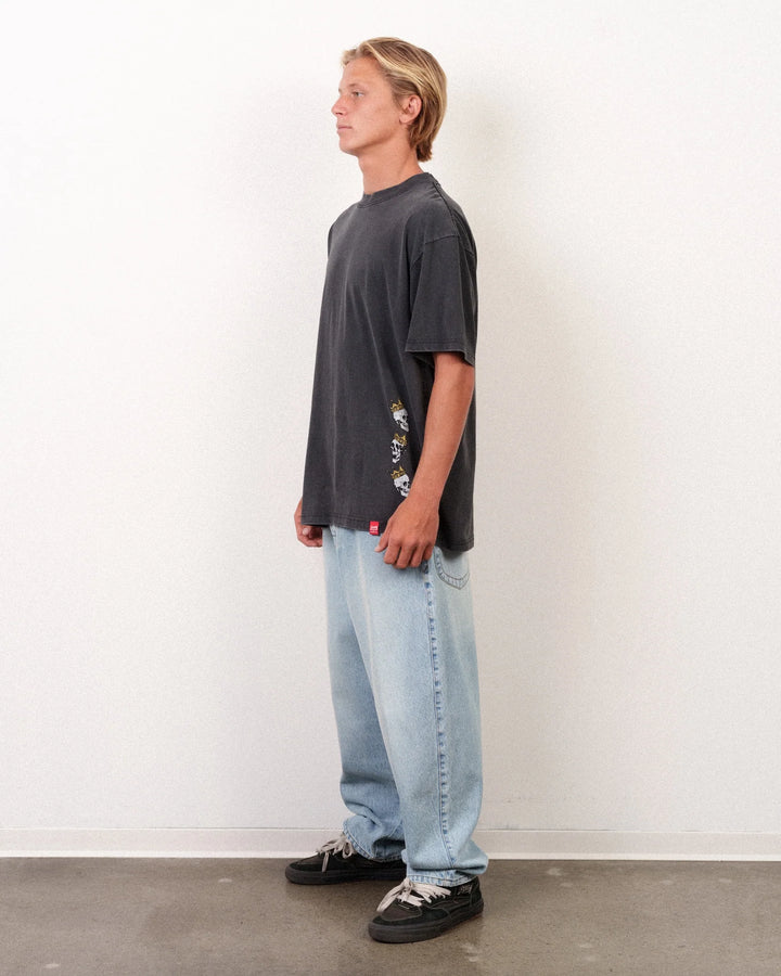 Lost Men's Mayhem Flannel Boxy Tee Vintage Black - Vintage Black - Sun Diego Boardshop