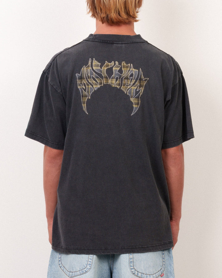 Lost Men's Mayhem Flannel Boxy Tee Vintage Black - Vintage Black - Sun Diego Boardshop