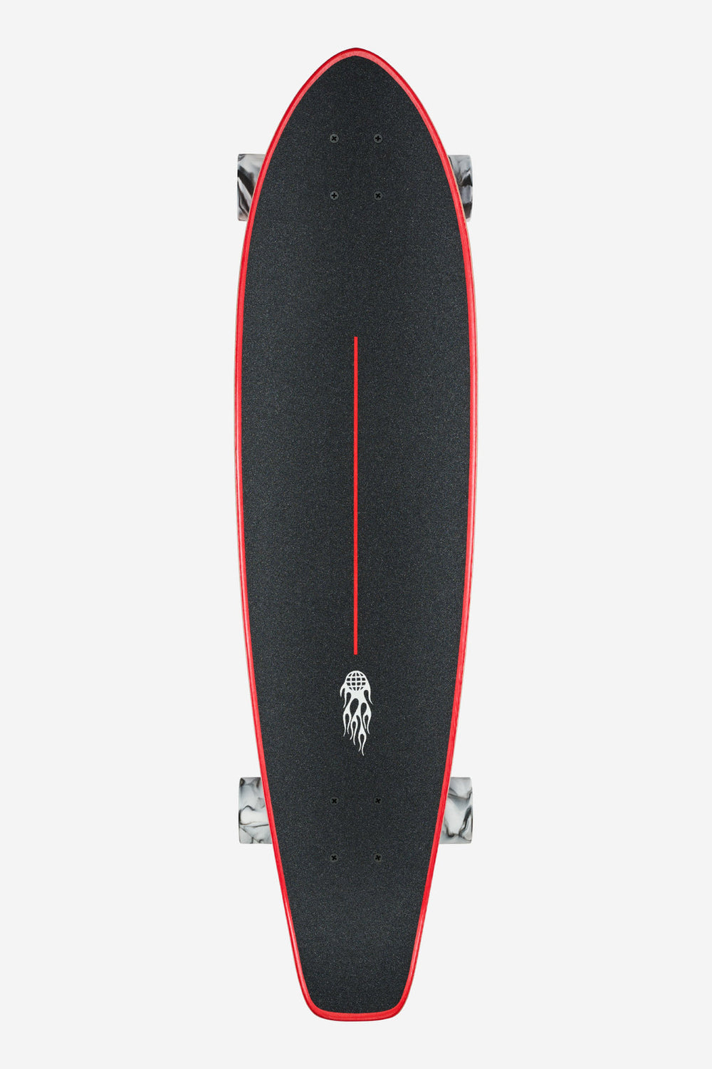Globe The All-Time 35" Longboard - RED FLAMES - Sun Diego Boardshop