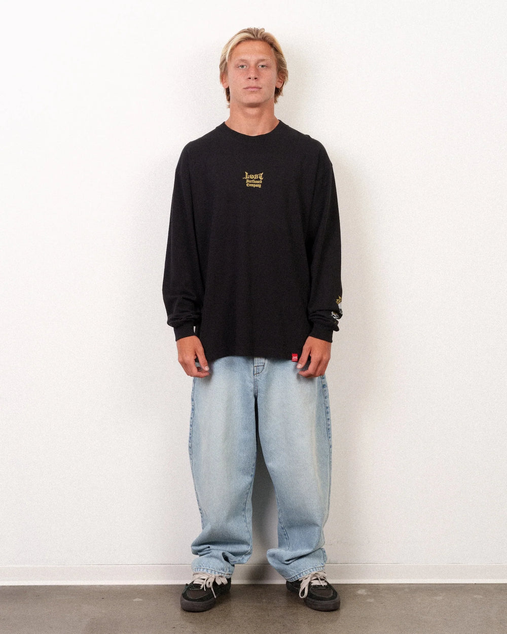 Lost Men's Mayhem Flannel Long Sleeve Tee Black - Black - Sun Diego Boardshop