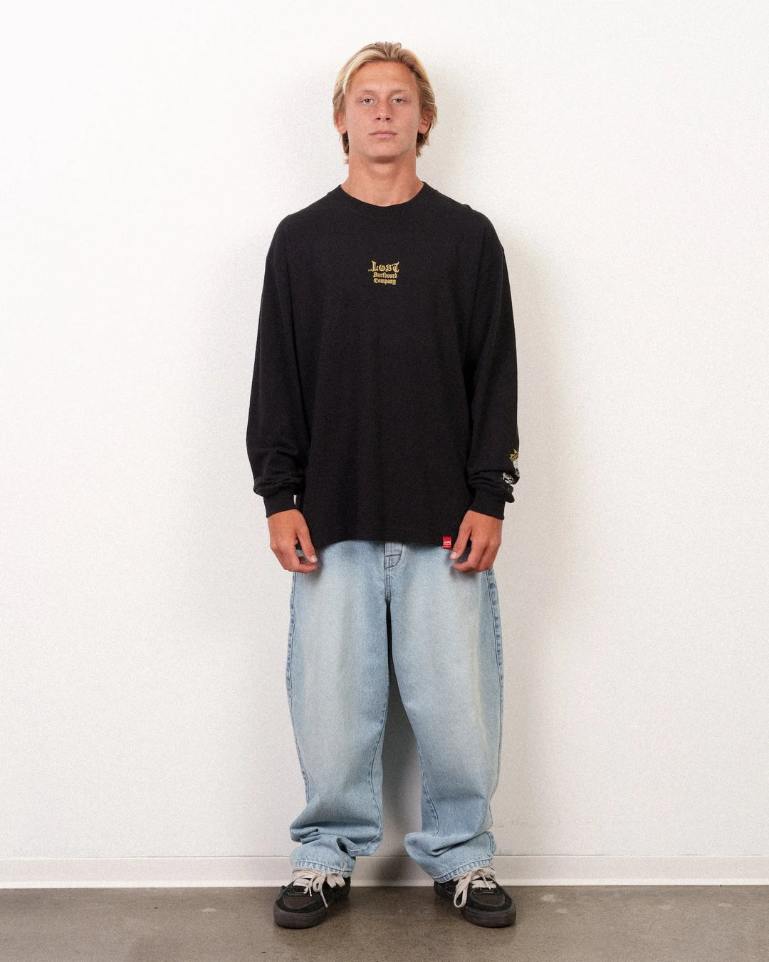 Lost Men's Mayhem Flannel Long Sleeve Tee Black - Black - Sun Diego Boardshop