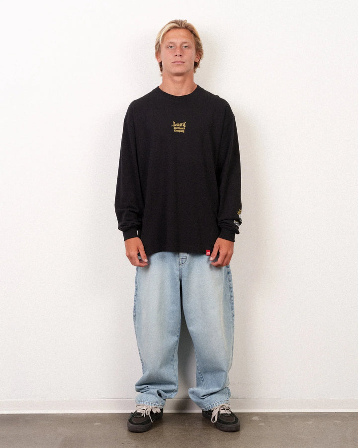 Lost Men's Mayhem Flannel Long Sleeve Tee Black - Black - Sun Diego Boardshop