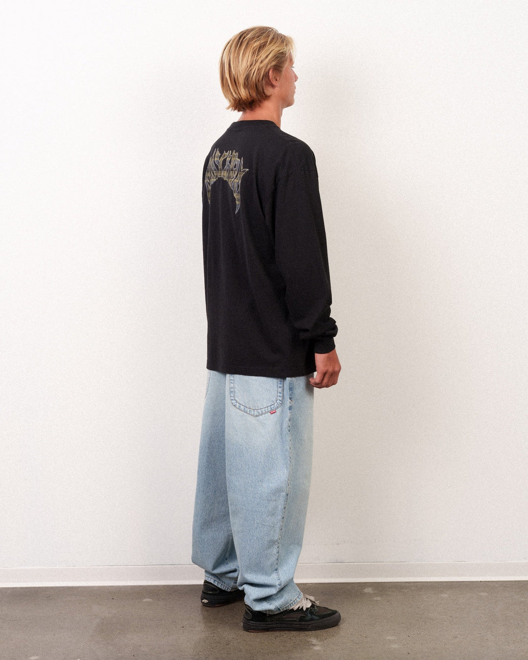 Lost Men's Mayhem Flannel Long Sleeve Tee Black - Black - Sun Diego Boardshop