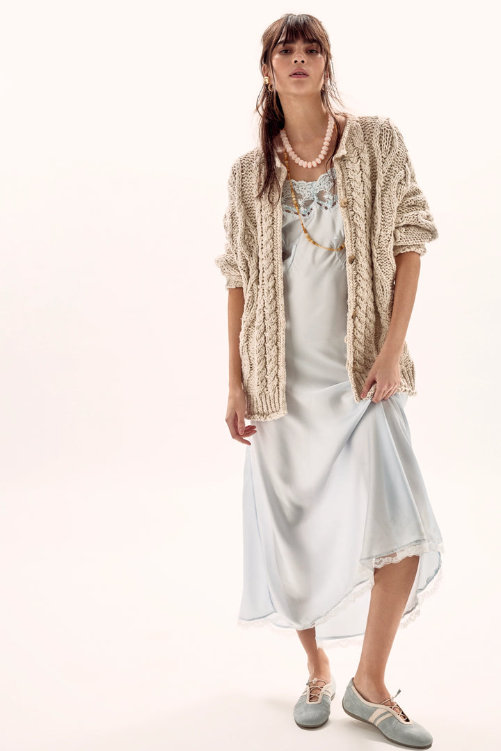Free People Women's Opal Knit Cardi - Tea - Sun Diego Boardshop