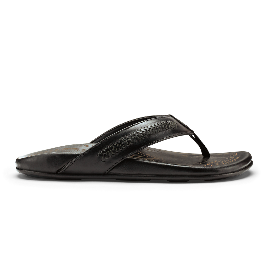 Olukai Men's Mea Ola Mano - Black/Dark Shadow - Sun Diego Boardshop