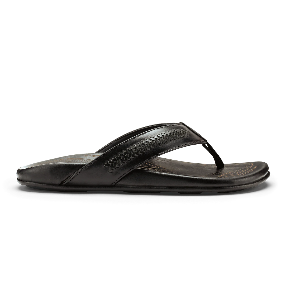 Olukai Men's Mea Ola Mano - Black/Dark Shadow - Sun Diego Boardshop