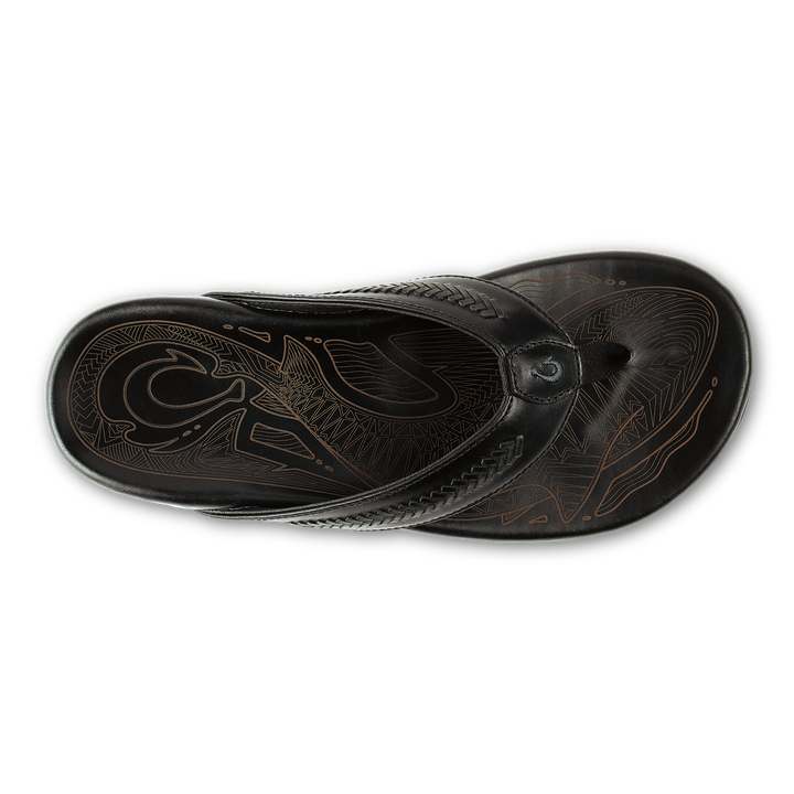 Olukai Men's Mea Ola Mano - Black/Dark Shadow - Sun Diego Boardshop