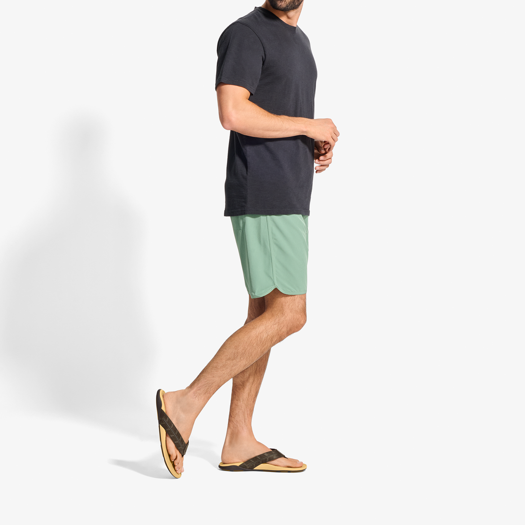 Olukai Men's Tuahine Palm - Dark Java/Golden Sand - Sun Diego Boardshop