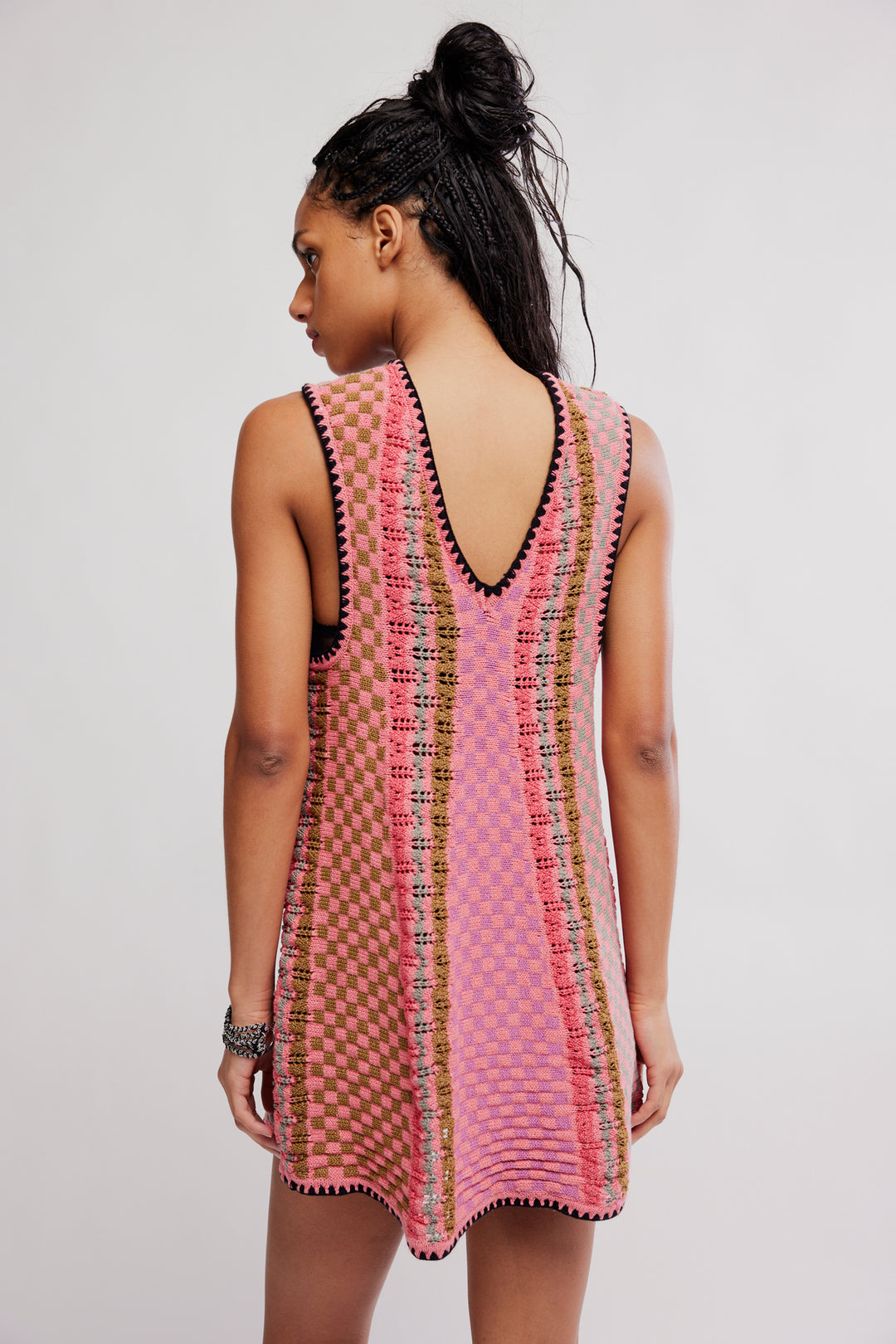 Free People Women's Amalfi Twist Mini Dress - Pink Pop Combo - Sun Diego Boardshop
