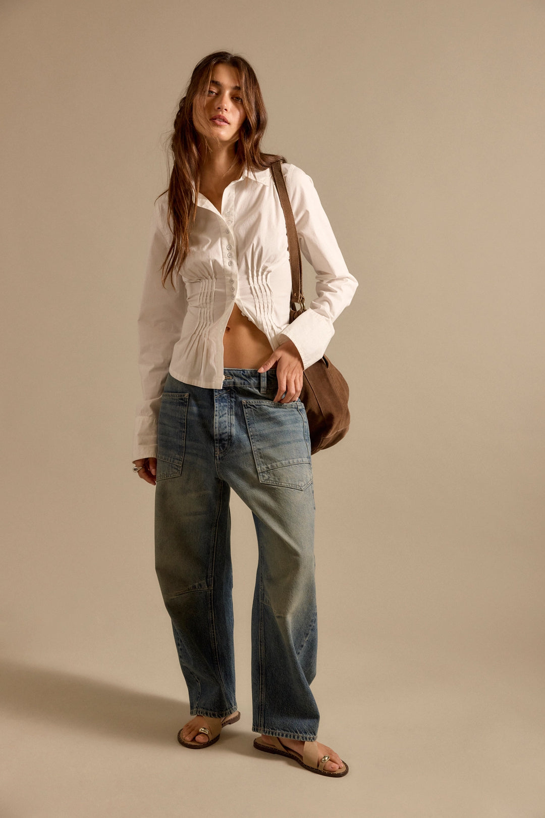 Free People Women's We The Free Minimalist Moxie Barrel Jeans - High Hopes - Sun Diego Boardshop