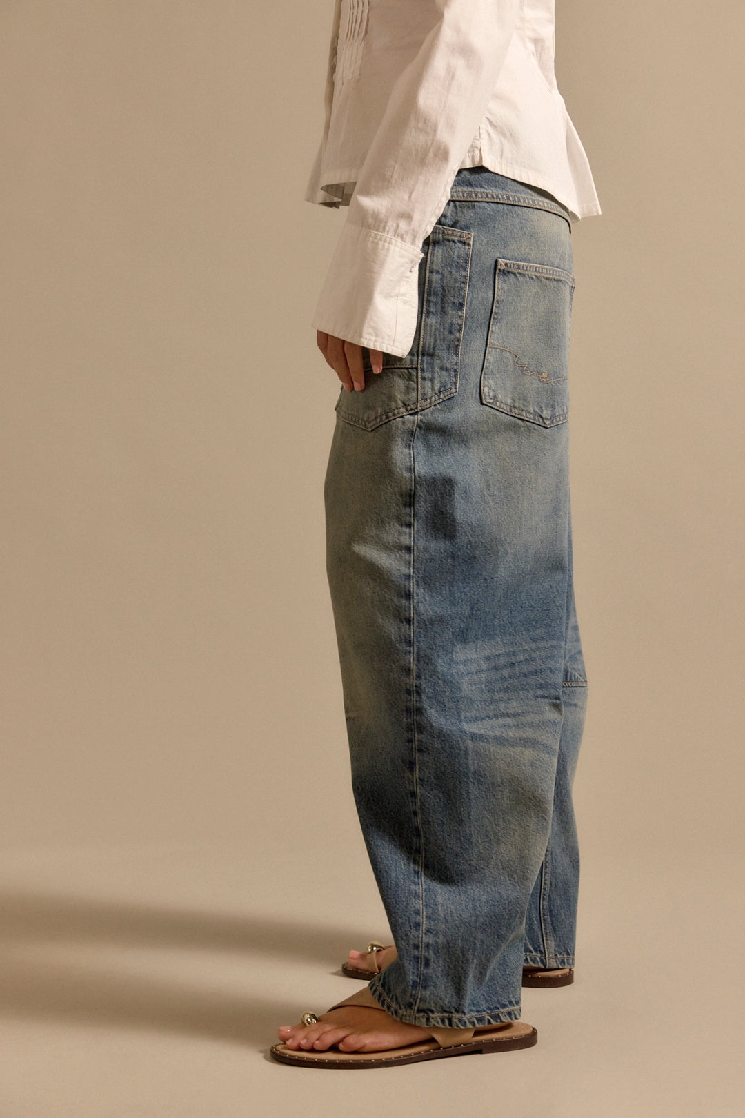 Free People Women's We The Free Minimalist Moxie Barrel Jeans - High Hopes - Sun Diego Boardshop