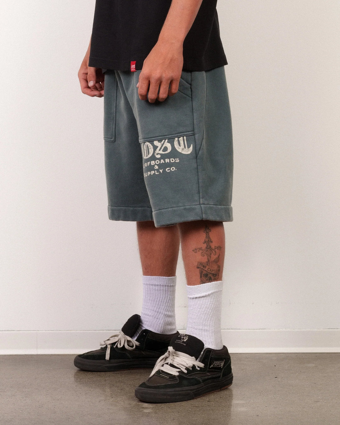 Lost Men's Kanga Fleece Shorts Dark Slate - Dark Slate - Sun Diego Boardshop