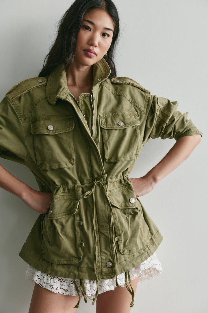 Free People Women's Marlo Surplus Jacket - Olivine - Sun Diego Boardshop