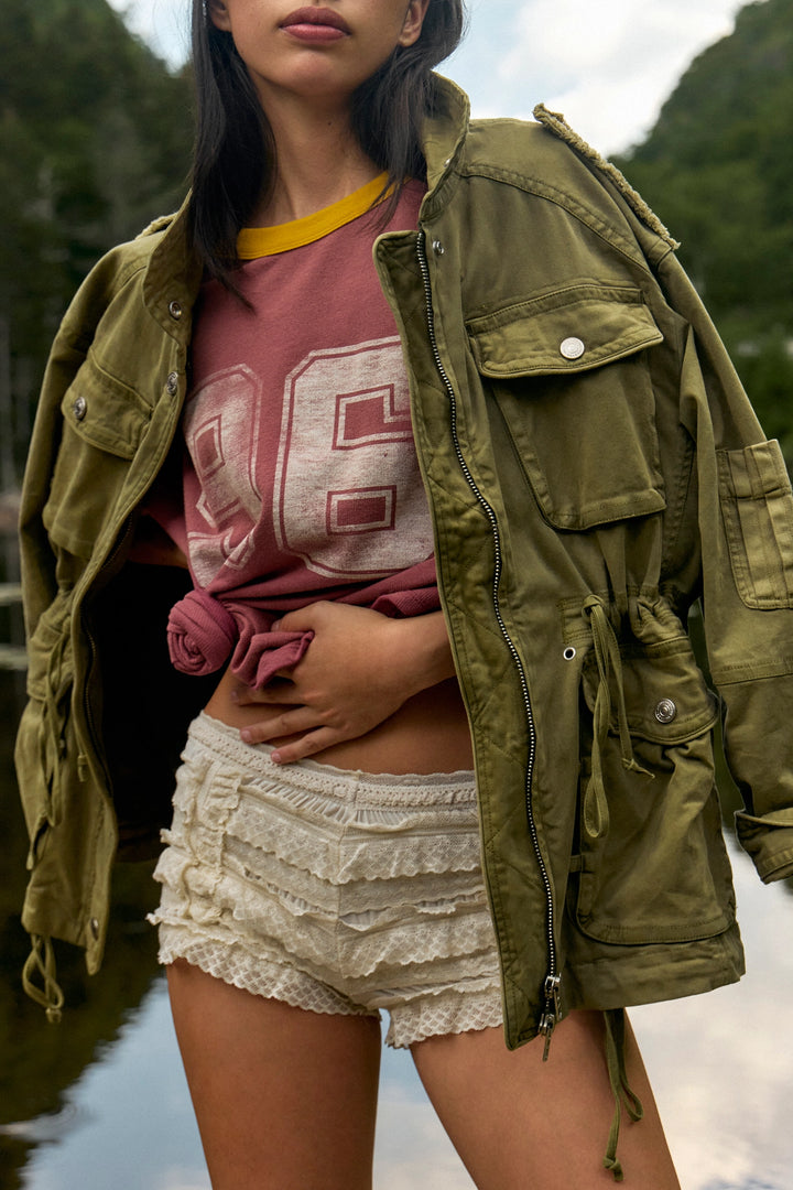 Free People Women's Marlo Surplus Jacket - Olivine - Sun Diego Boardshop