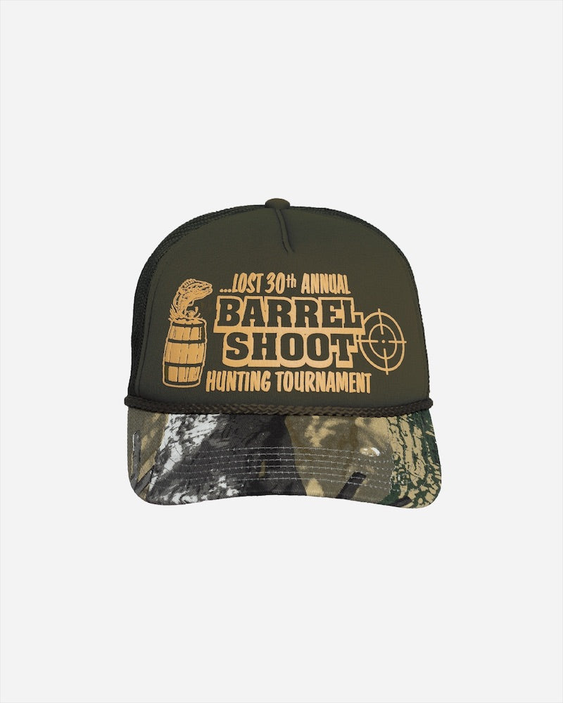 Lost ENTERPRISES Barrel Shoot Trucker Hat - CAMO - Sun Diego Boardshop