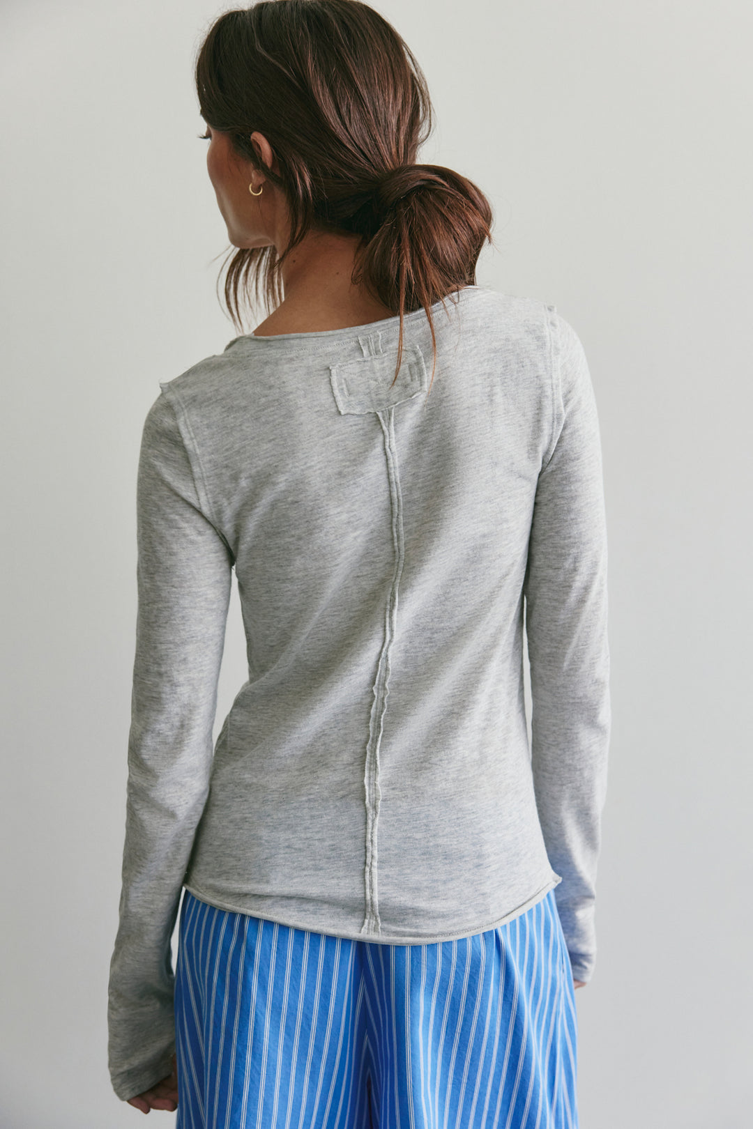 Free People Women's We The Free Siren Long Sleeve Top - Heather Grey