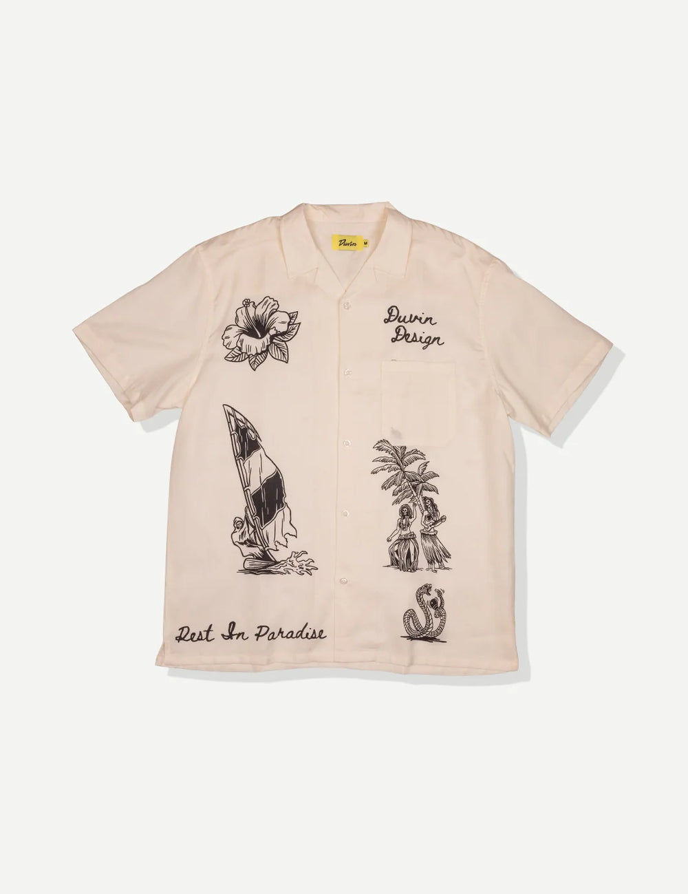 Duvin Men's Rest In Paradise Cabana Shirt - Antique - Sun Diego Boardshop