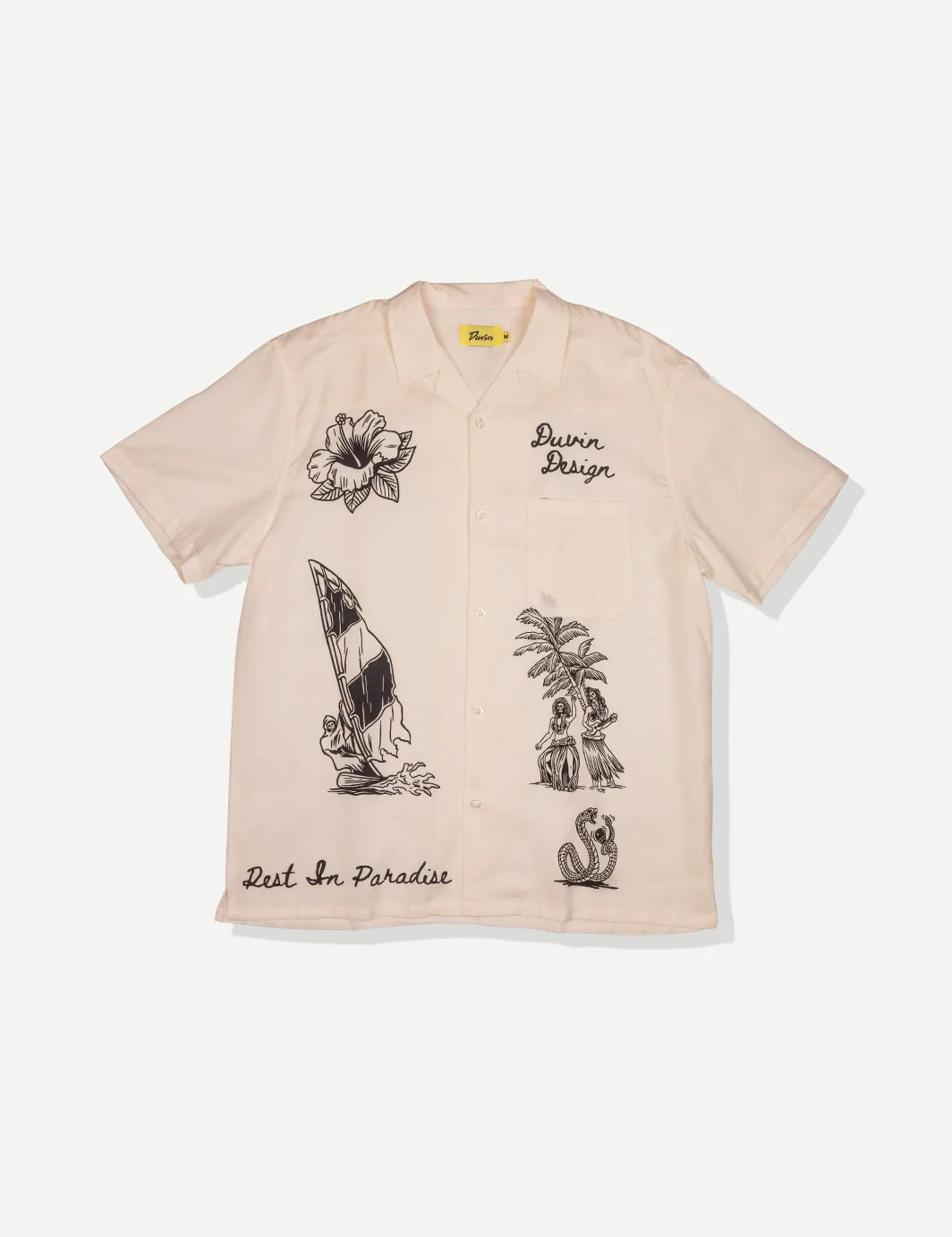 Duvin Men's Rest In Paradise Cabana Shirt - Antique - Sun Diego Boardshop