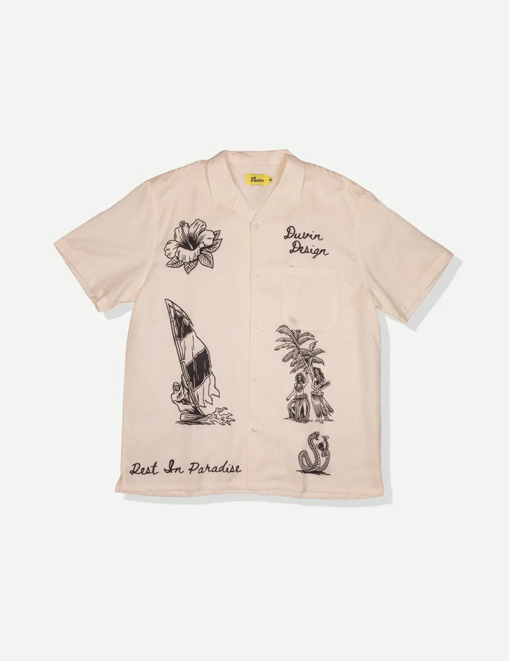 Duvin Men's Rest In Paradise Cabana Shirt - Antique - Sun Diego Boardshop