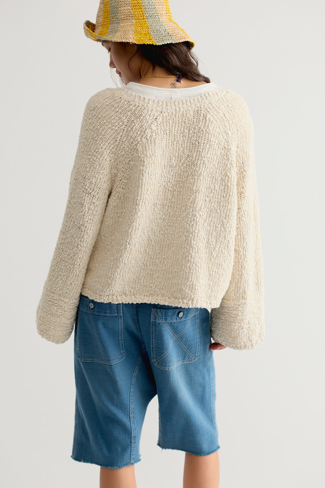 Free People Women's Heartland Cotton Pullover - Tofu - Sun Diego Boardshop
