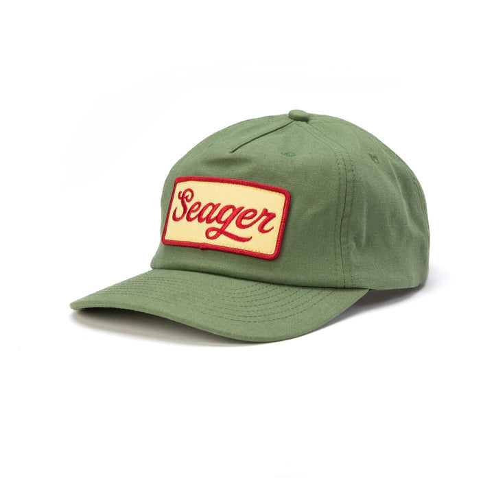 SEAGER Uncle Bill Hemp Snapback - GREEN - Sun Diego Boardshop