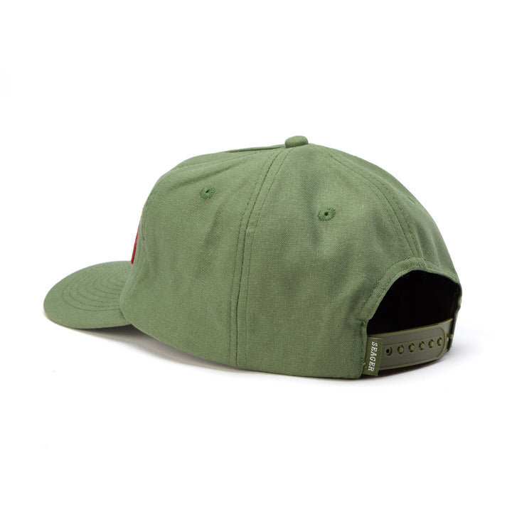 SEAGER Uncle Bill Hemp Snapback - GREEN - Sun Diego Boardshop